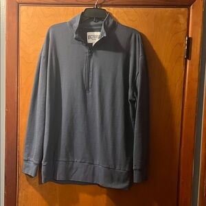 Victoria's Secret Navy Quarter-Zip Top